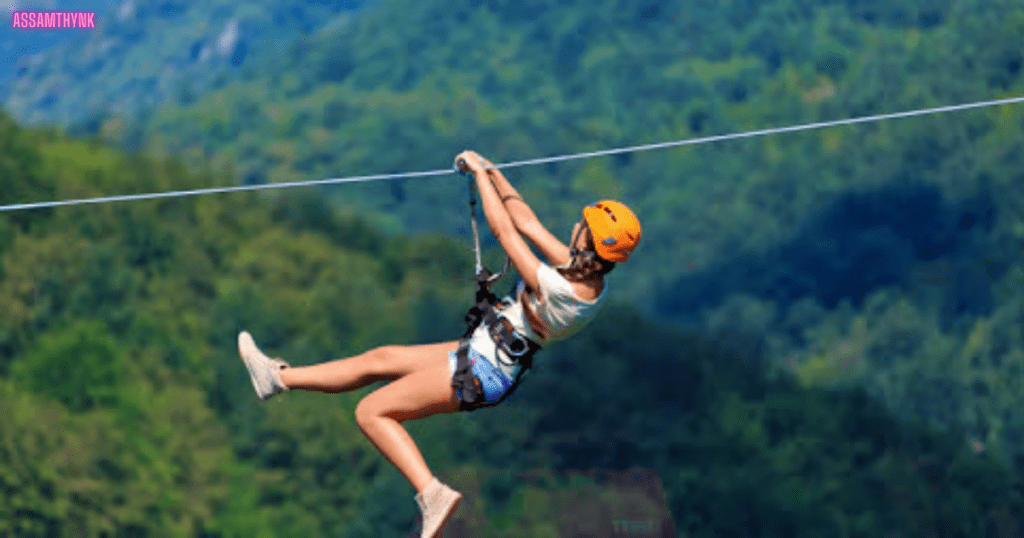 Zip-Lining in cherrapunji